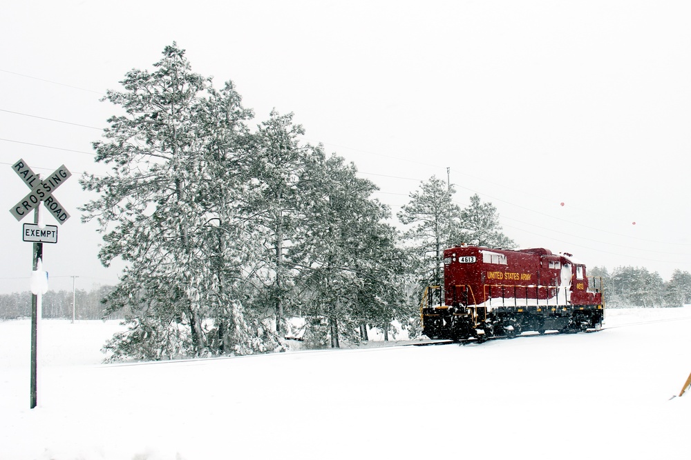 Army locomotive at Fort McCoy