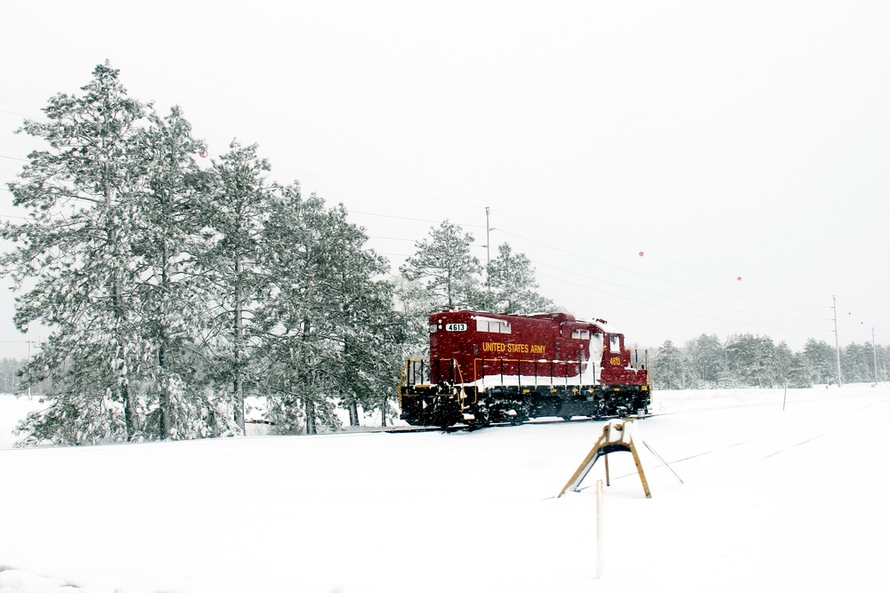 Army locomotive at Fort McCoy