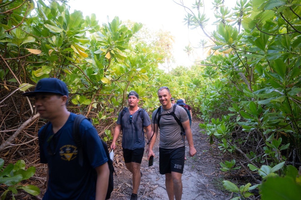 Diego Garcia Conducts 11-Mile Walk to Remember the Bataan Death March