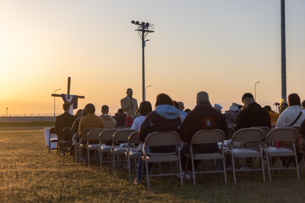 Sunrise Celebrations: Marine Corps Air Station Iwakuni Chapel holds Easter Sunrise Service