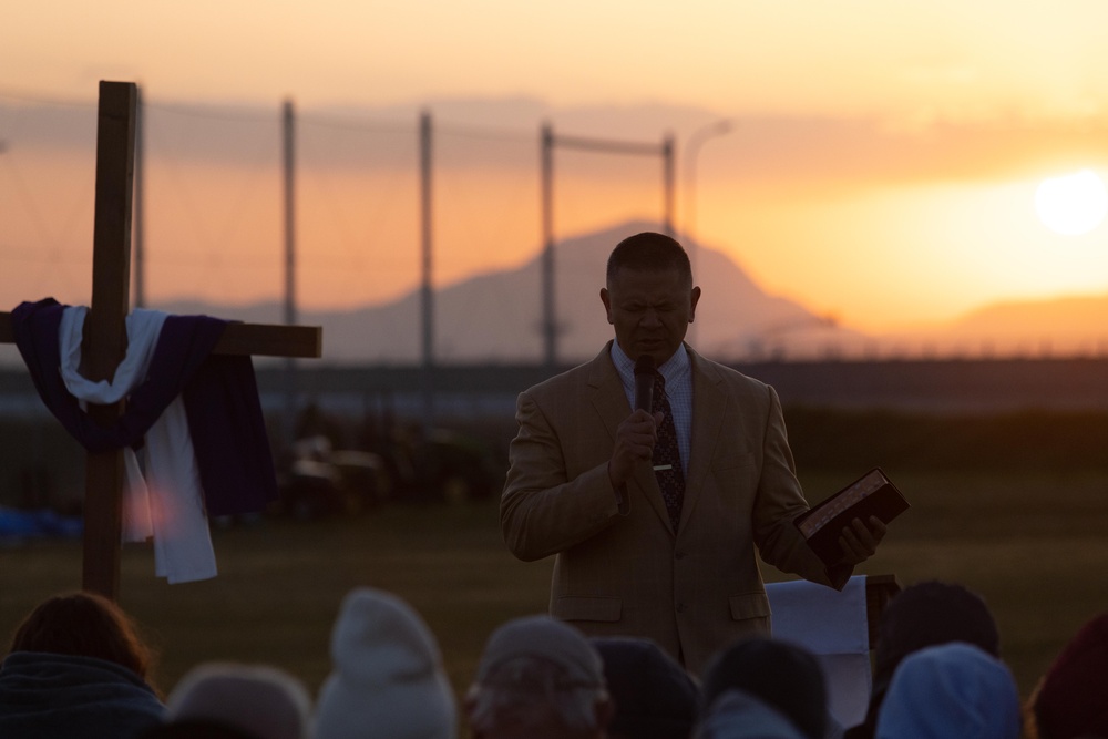 Sunrise Celebrations: Marine Corps Air Station Iwakuni Chapel holds Easter Sunrise Service