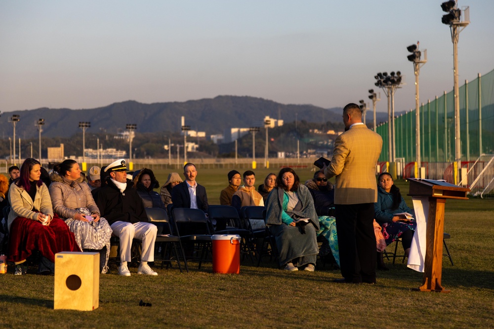 Sunrise Celebrations: Marine Corps Air Station Iwakuni Chapel holds Easter Sunrise Service