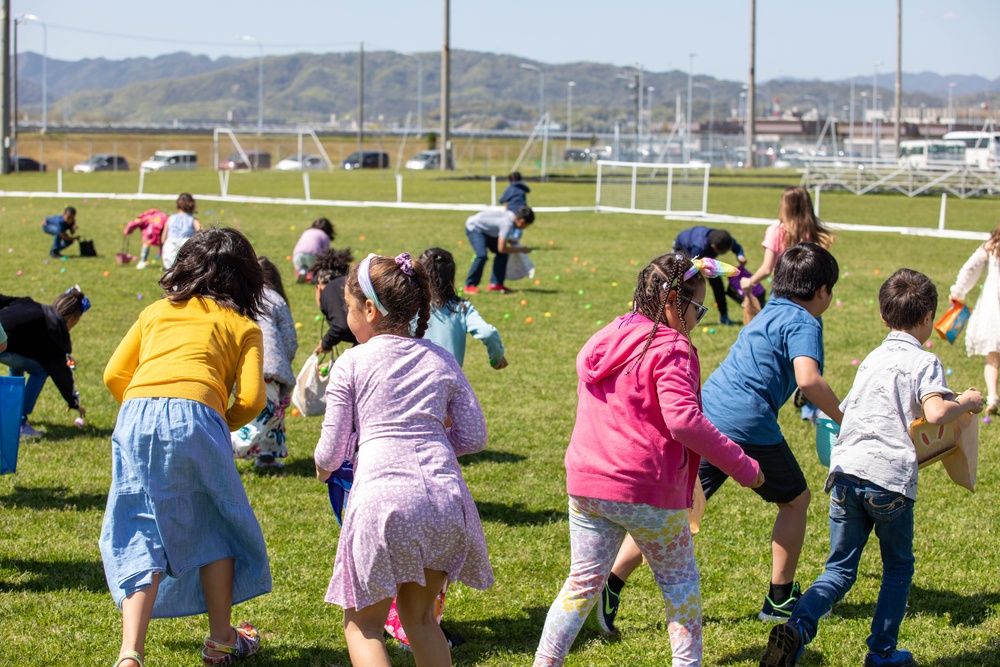 Let the hunt begin: Marine Corps Air Station Iwakuni Chapel hosts Easter egg hunt