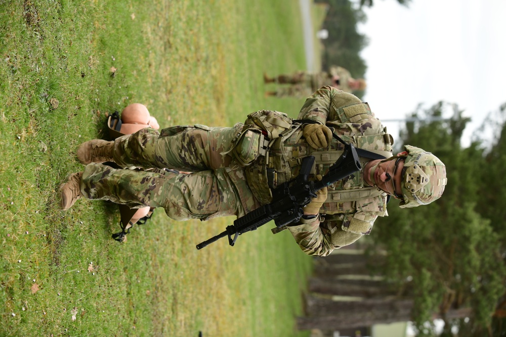 Stress Shoot with Medical Lanes at Best Warrior Competition