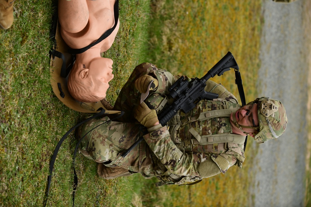 Stress Shoot with Medical Lanes at Best Warrior Competition
