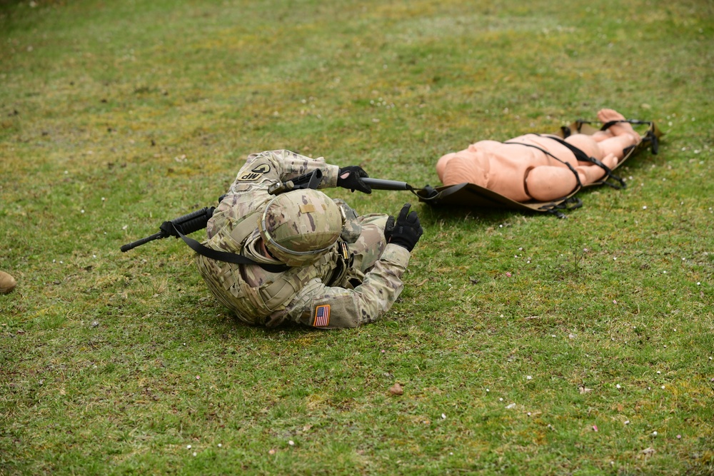 Stress Shoot with Medical Lanes at Best Warrior Competition