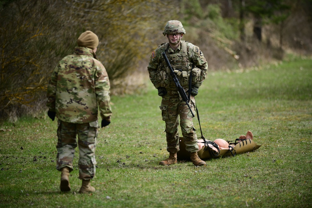 Stress Shoot with Medical Lanes at Best Warrior Competition