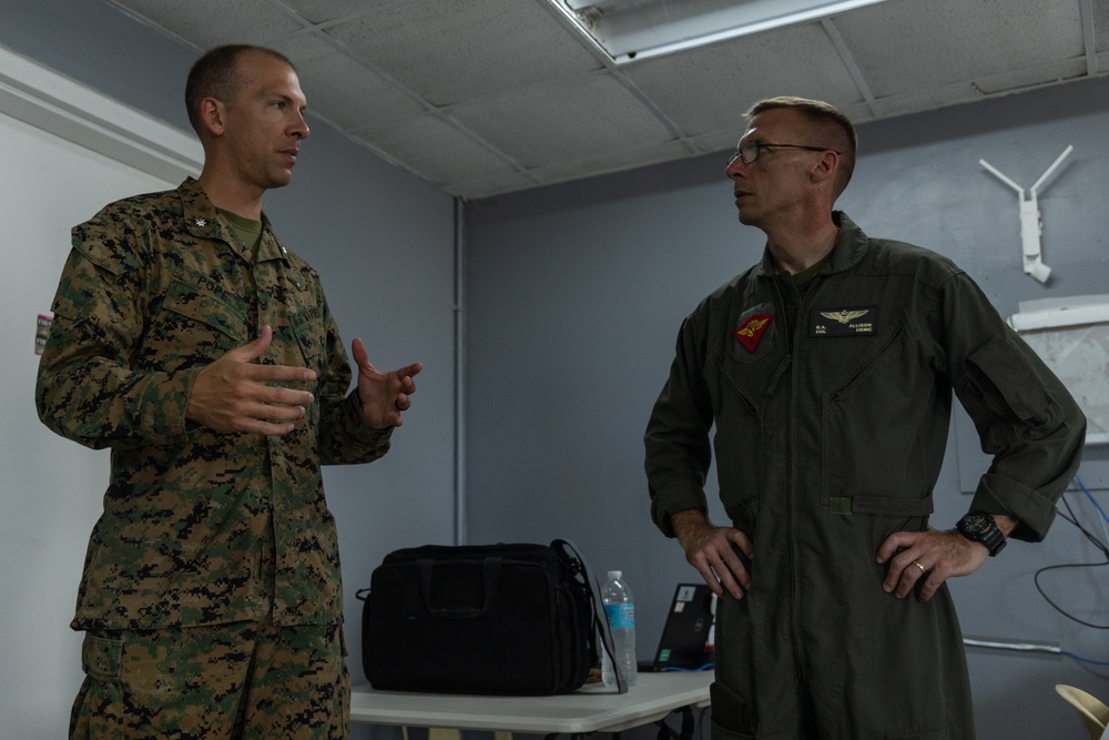 Balikatan 23 | Aviation Combat Element Commanding Officer Visits Flight line