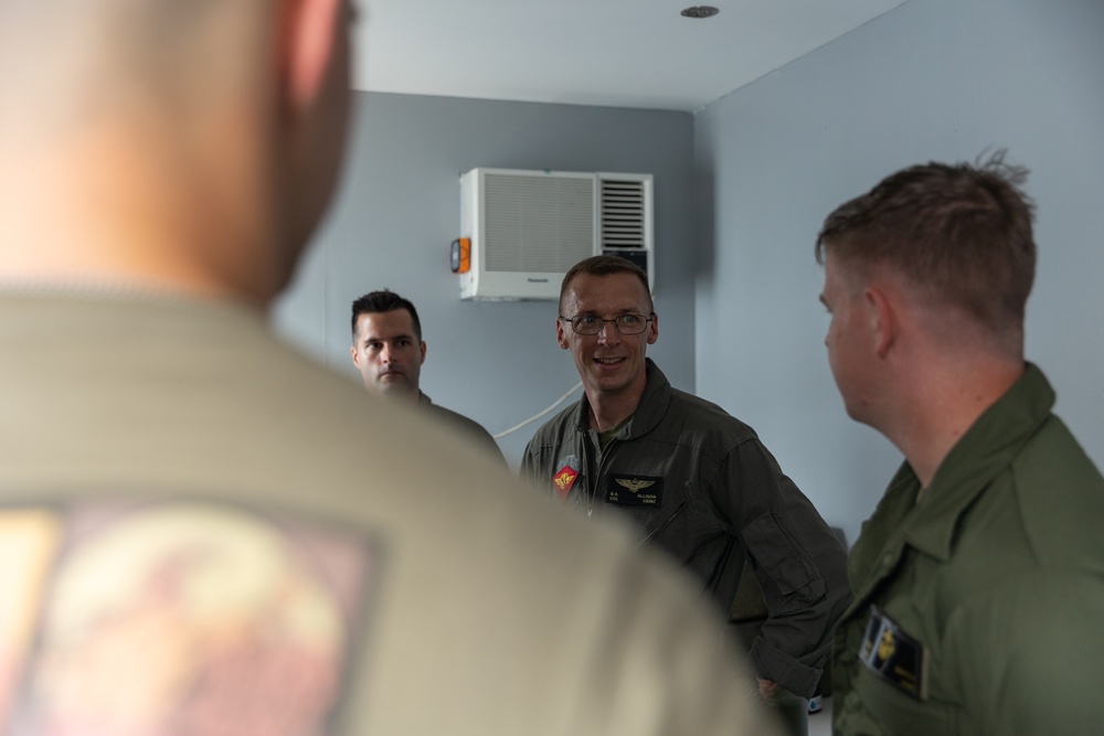 Balikatan 23 | Aviation Combat Element Commanding Officer Visits Flight line