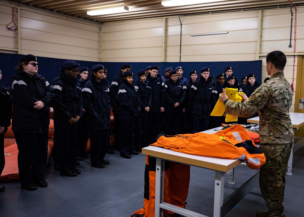 Sunbury and Walton Sea Cadets visit RAF Mildenhall