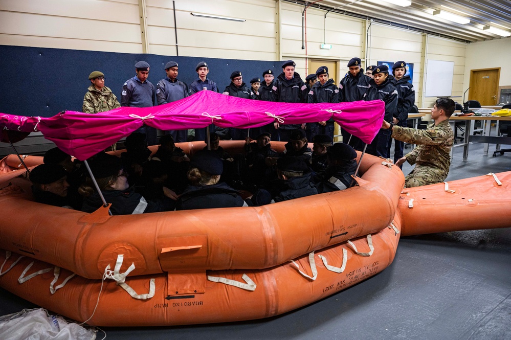 Sunbury and Walton Sea Cadets visit RAF Mildenhall