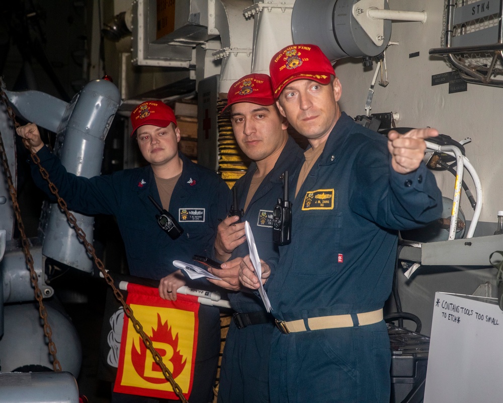 Sailors Conduct Operations Aboard USS John Finn (DDG 113)