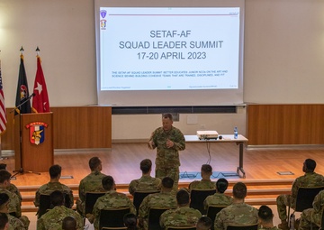 SETAF-AF commanding general speaks at Squad Leader Summit