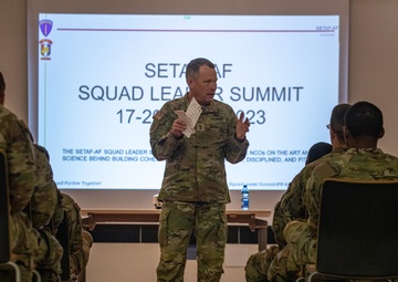 SETAF-AF Commanding General speaks at Squad Leader Summit