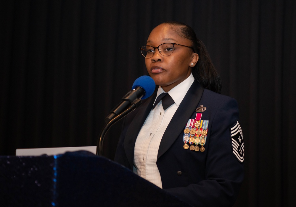 Team Ramstein celebrates CMSgts during ceremony