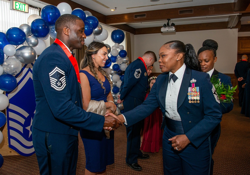 Team Ramstein celebrates CMSgts during ceremony