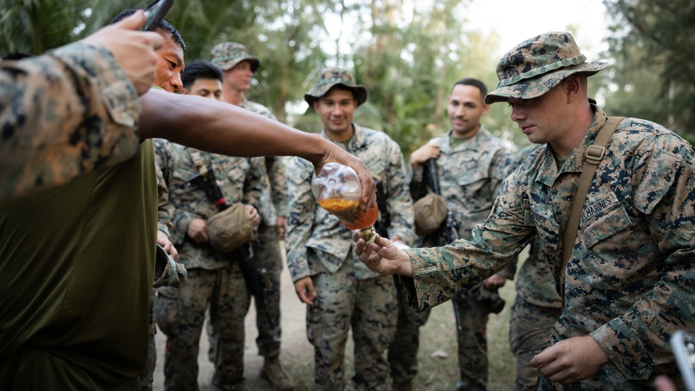 Balikatan 23: Philipine, U.S. Marines exchange cultural foods