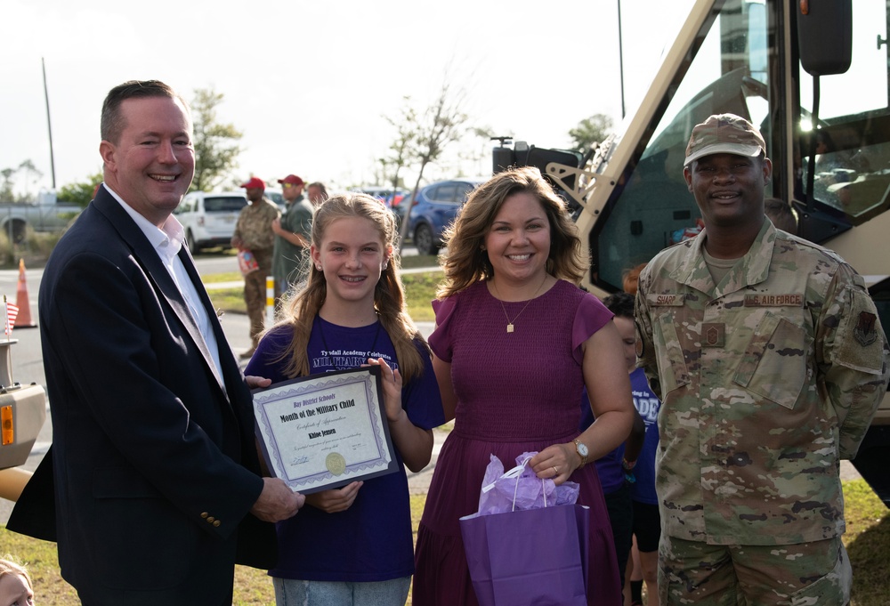 Tyndall Academy Celebrates Purple Up