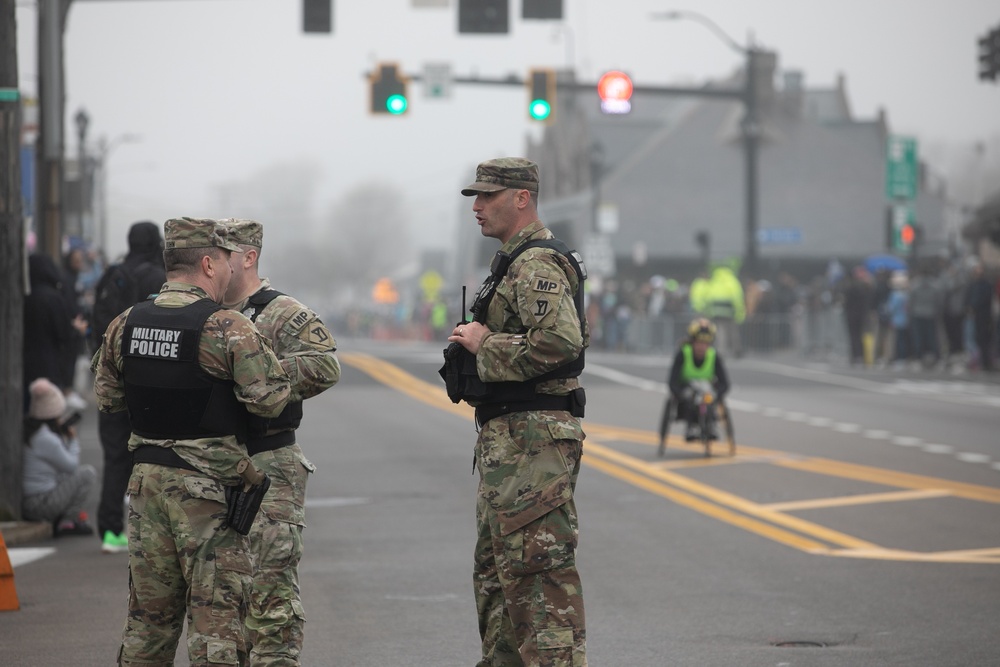 772nd Military Police Company supports Boston Marathon