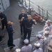 U.S. Navy Sailors give training to Philippine Navy Sailors.