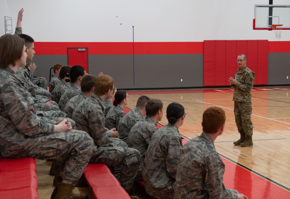 Brig. Gen. Mora visits Lockwood High School's Air Force Junior ROTC