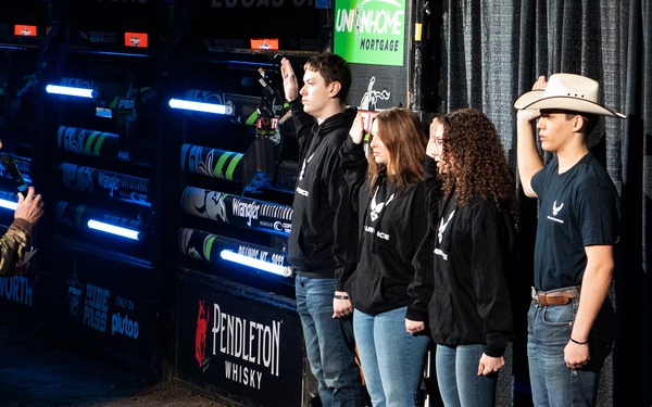 Total Force recruiting represents at PBR event in Billings, MT.