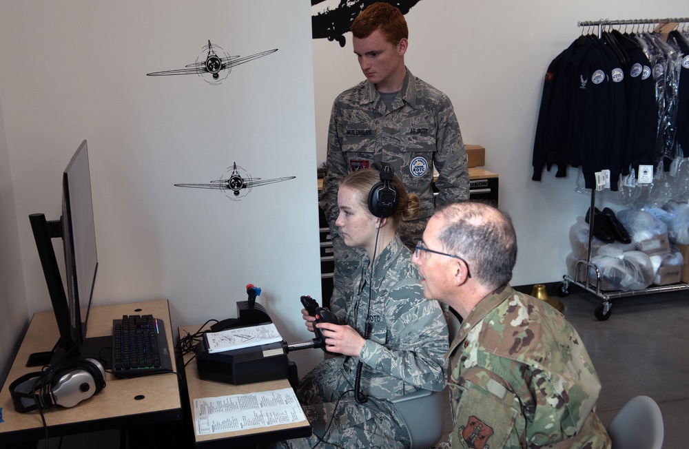 Brig. Gen. Mora visits Lockwood High School's Air Force Junior ROTC