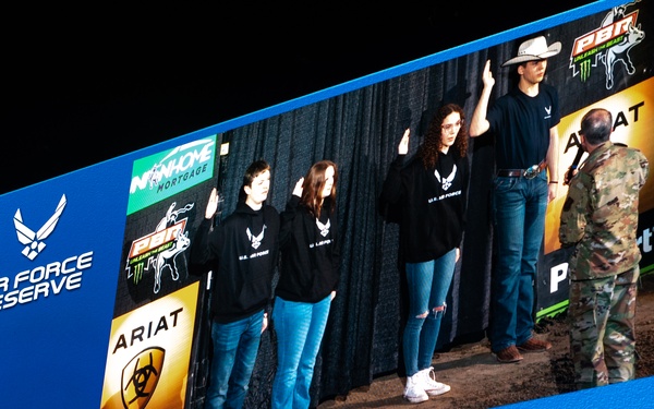 Total Force recruiting represents at PBR event in Billings, MT.
