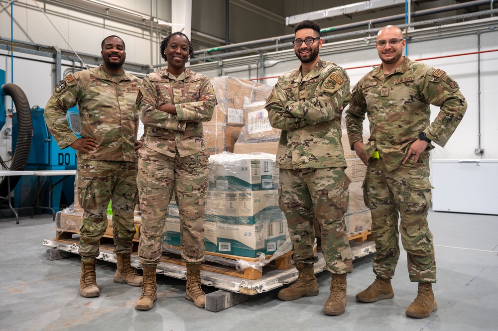 379th EMXS and 379th ELRS Partner to Deliver Humanitarian Aid