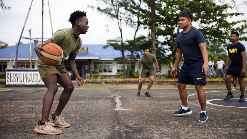 Balikatan 23: Philipine, U.S. Marines participate in basketball tournament
