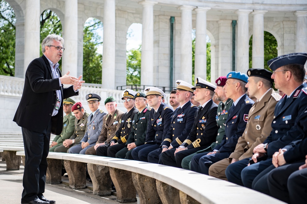 Students and Senior Leaders From the North Atlantic Treaty Organization (NATO) Defense College Visit ANC