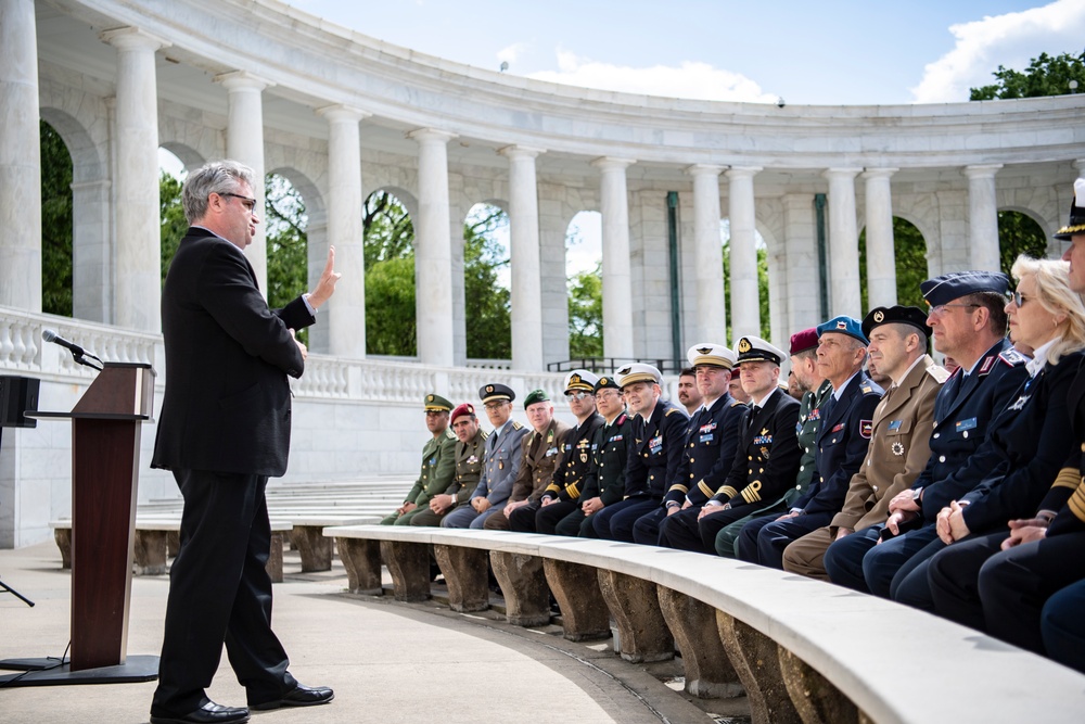 Students and Senior Leaders From the North Atlantic Treaty Organization (NATO) Defense College Visit ANC