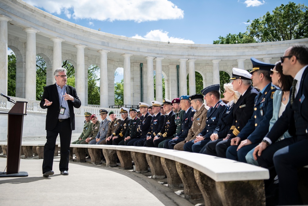 Students and Senior Leaders From the North Atlantic Treaty Organization (NATO) Defense College Visit ANC