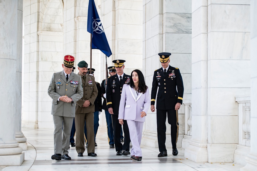 Students and Senior Leaders From the North Atlantic Treaty Organization (NATO) Defense College Visit ANC