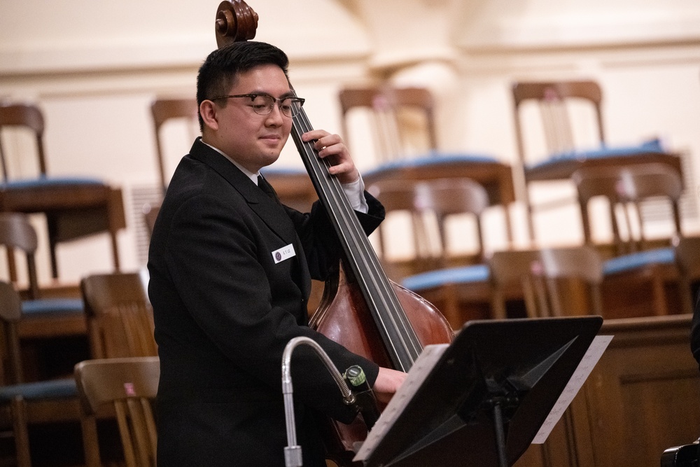 U.S. Navy Band Sea Chanters perform in San Francisco