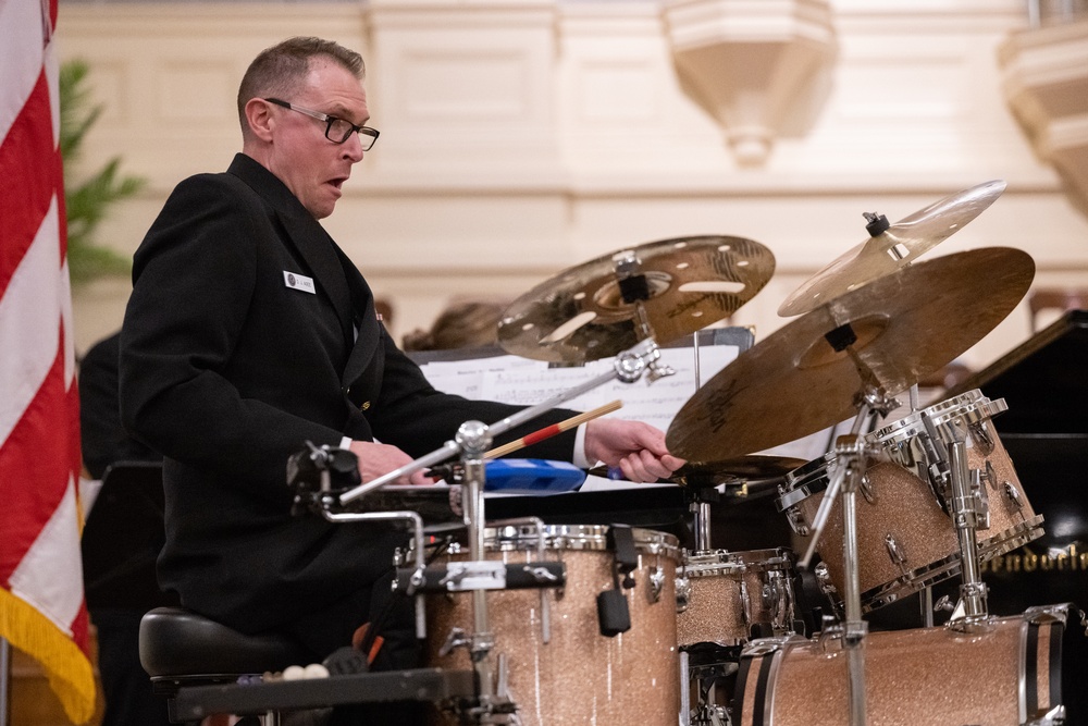 U.S. Navy Band Sea Chanters perform in San Francisco