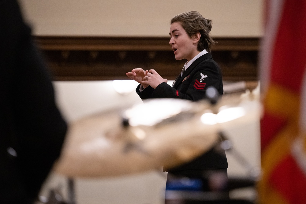 U.S. Navy Band Sea Chanters perform in San Francisco