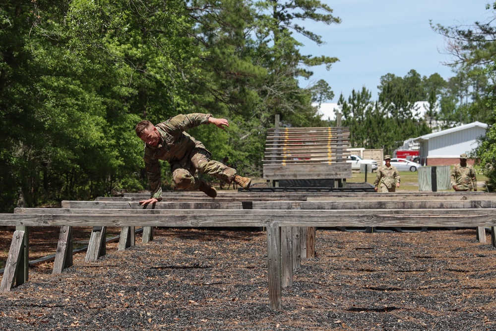 Regional National Guard Best Warrior obstacle course