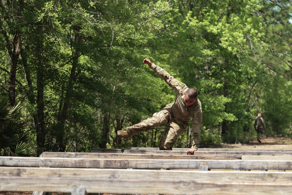 Regional National Guard Best Warrior obstacle course