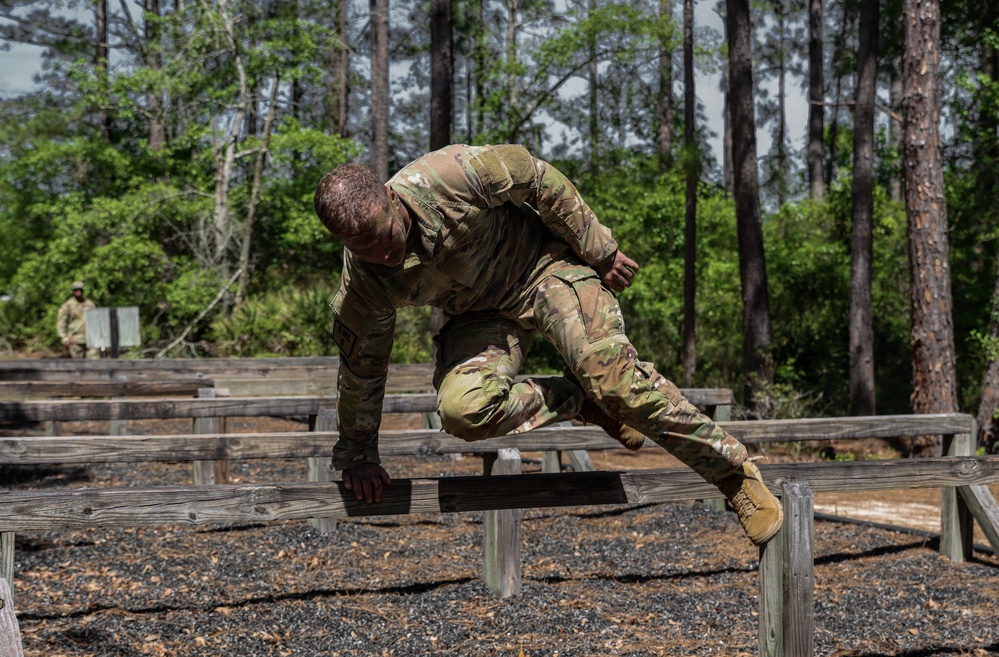 Regional National Guard Best Warrior obstacle course