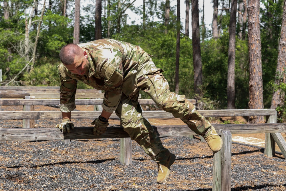 Regional National Guard Best Warrior obstacle course