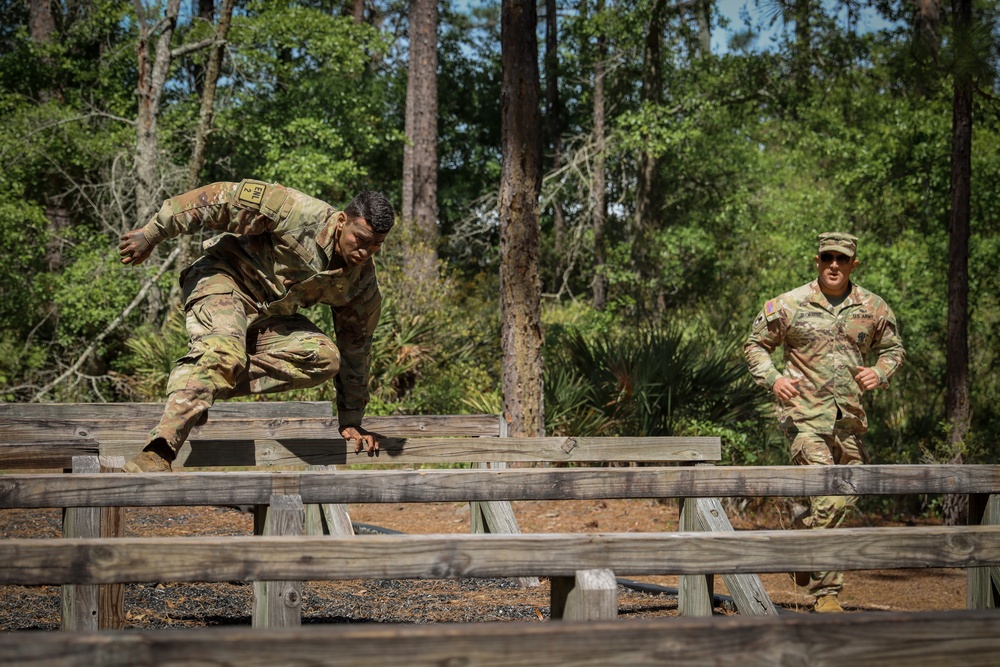 Regional National Guard Best Warrior obstacle course