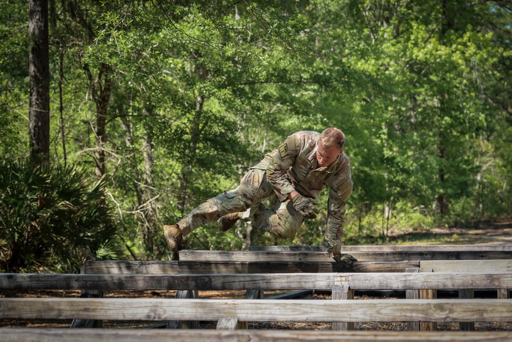 Regional National Guard Best Warrior obstacle course