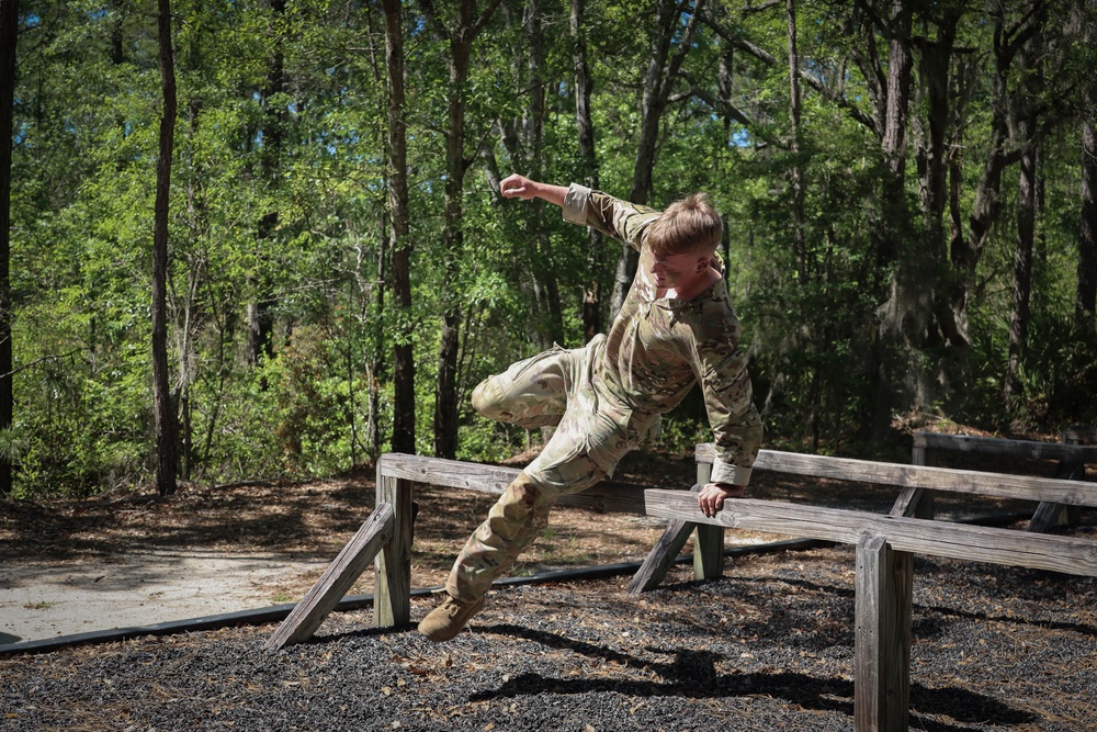 Regional National Guard Best Warrior obstacle course