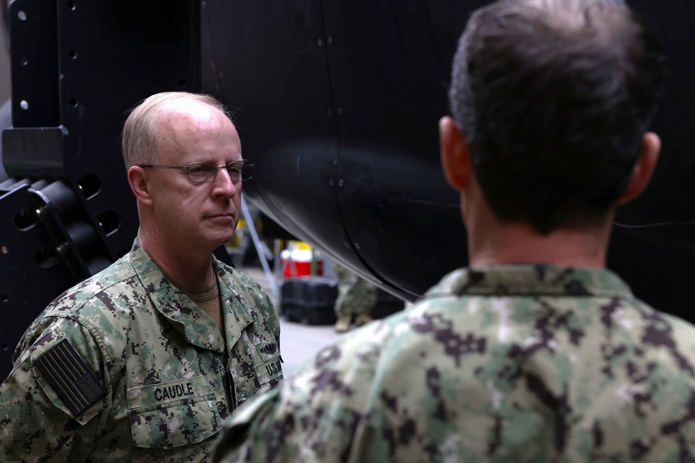 Adm. Daryl Caudle Visits Naval Special Warfare