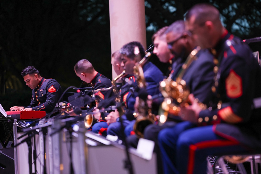 U.S. Marines attend Lakeside Jazz Festival 2023