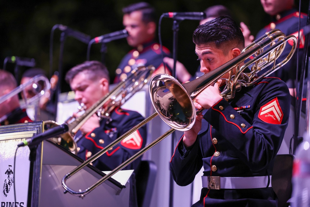 U.S. Marines attend Lakeside Jazz Festival 2023