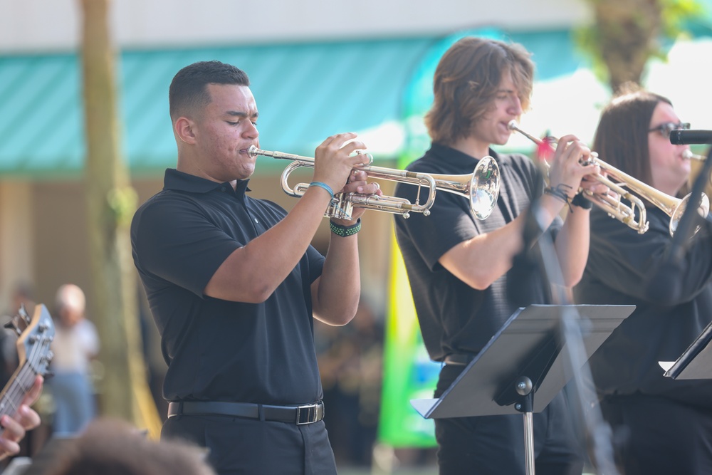 Musician Enlistment Option Program candidate performs at Lakeside Jazz Festival