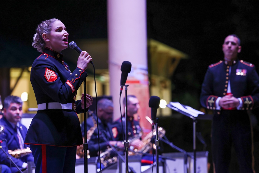 U.S. Marines attend Lakeside Jazz Festival 2023