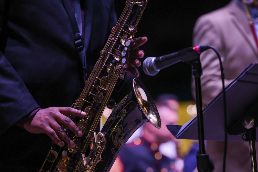 U.S. Marines attend Lakeside Jazz Festival 2023